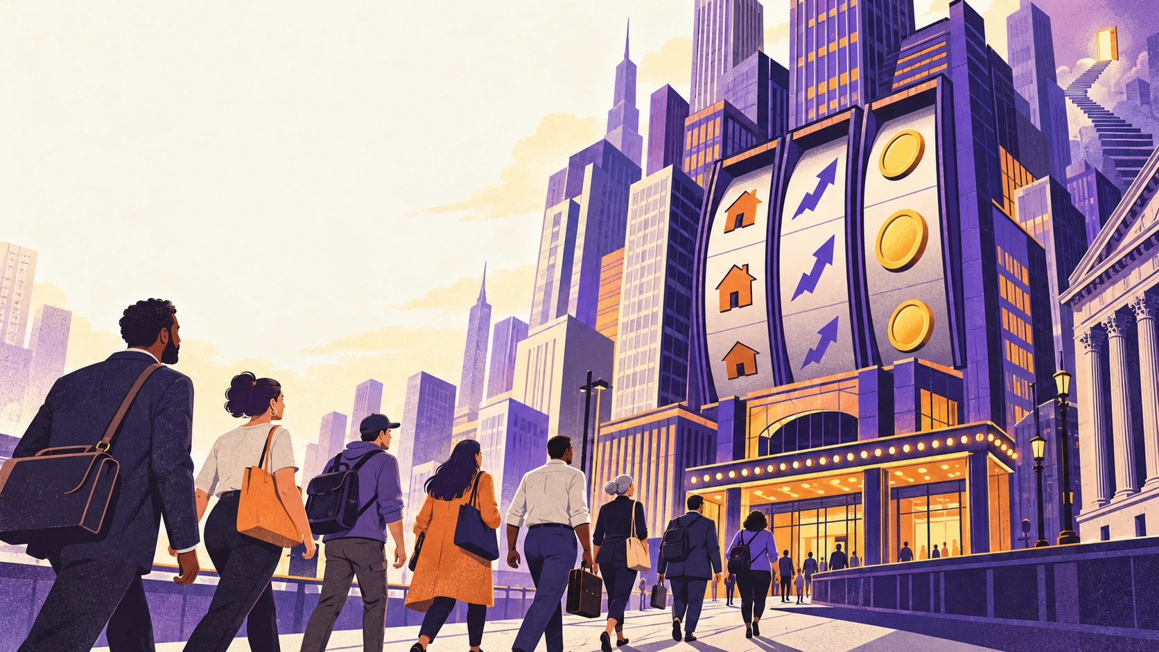 The American dream as a casino